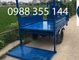 XE BA BÁNH CÓ BỬNG NÂNG HẠ HÀNG
