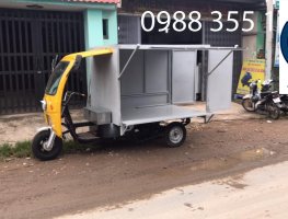 XE CHỞ HÀNG BÁN HÀNG MỞ 3 MẶT
