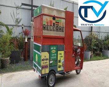 Xe ba bánh điện bán hàng