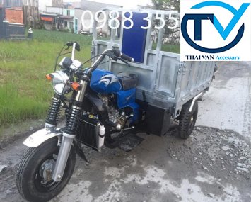 XE BA BÁNH MÁY 200CC THÙNG KẼM